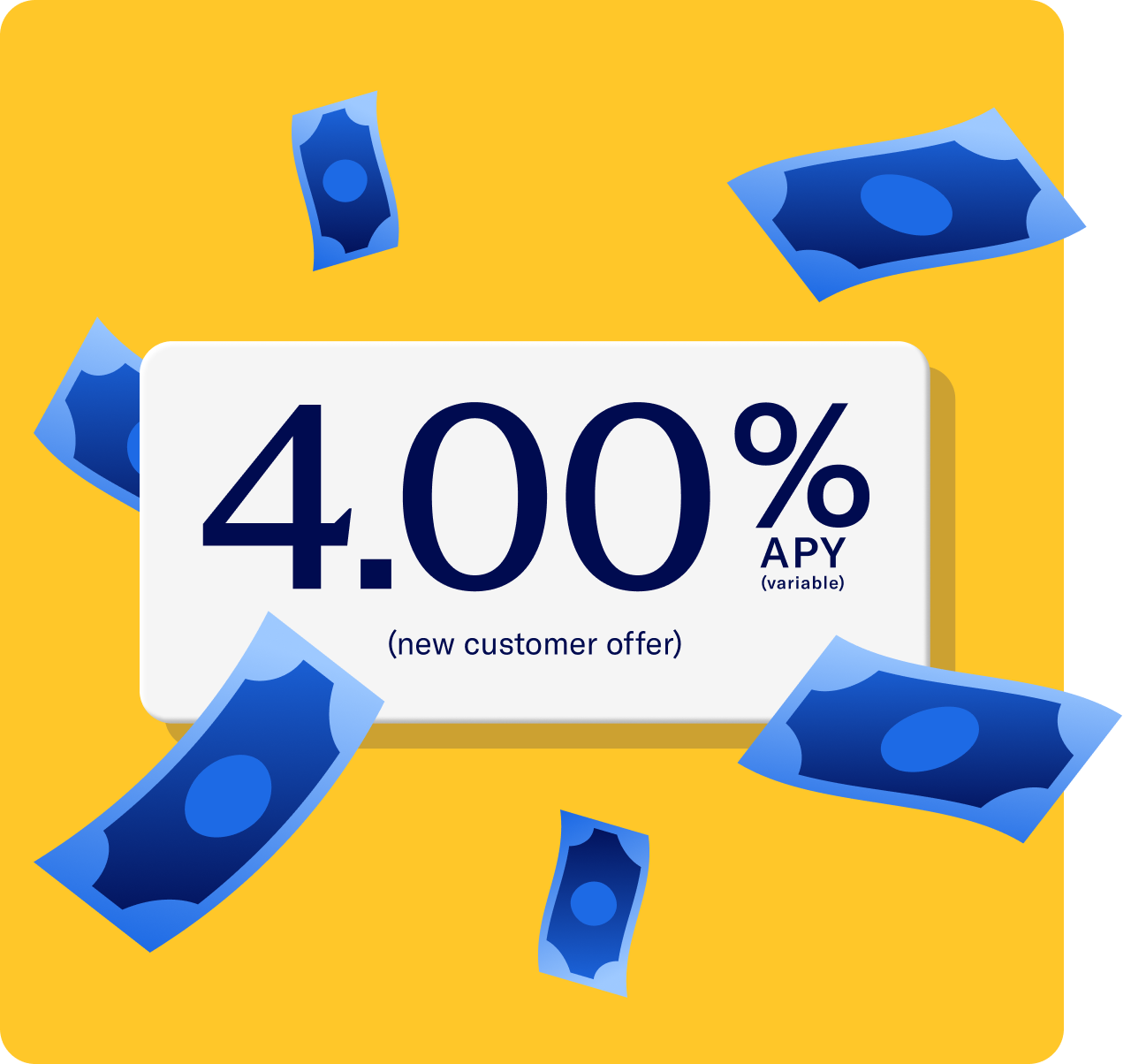 4.00% APY (variable), new customer offer