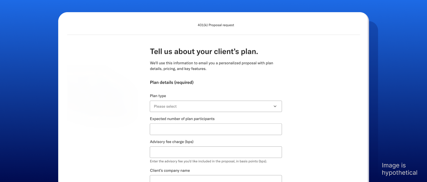 Request a new proposal